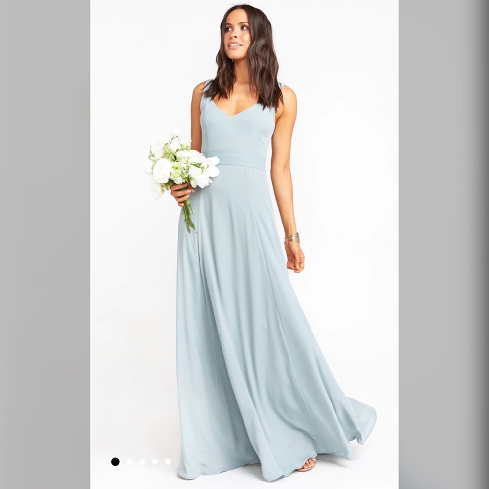 Show Me Your Mumu Silver Sage Crisp Maxi Dress